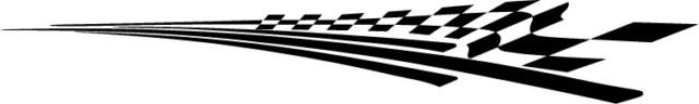 2 x chequered flag vinyl stickers graphics car side decals fun racing