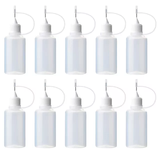 10 Pack of Needle Tip Applicator Bottles for Painting and Gluing