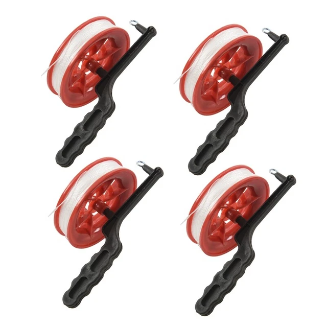 4X Bobine de Cordes pour Le Cerf-Volant Roue Rouge 100M H3O99217