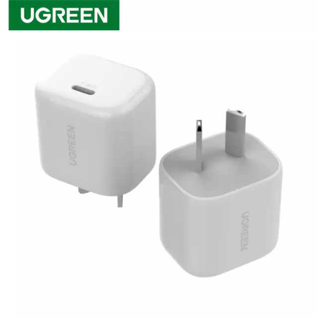 Ugreen 20W USB Type-C PD Wall Charger Fast Charge Adapter Plug for iPhone 15 14
