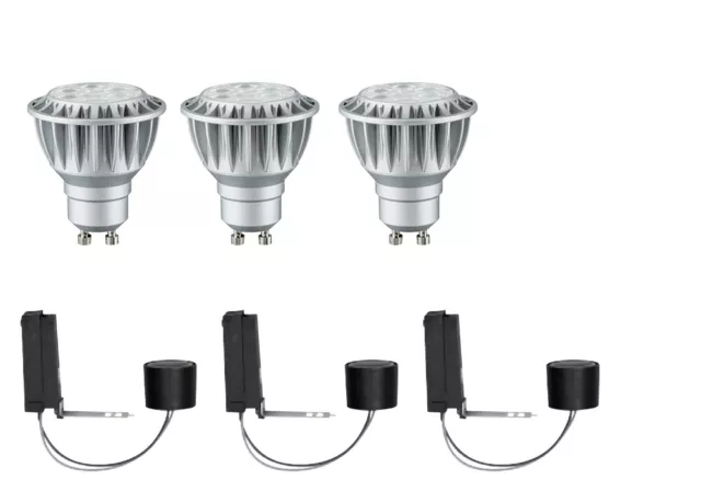 Paulmann 2Easy Einbauleuchten Basis-Set dimb. LED 3x8W 2700K 230V GU10 51mm