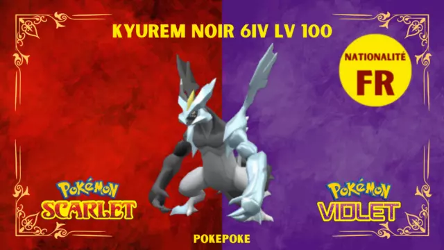 Pokémon Ecarlate/Violet FR : Kyurem Noir 6IV LV100 + Objet Master Ball