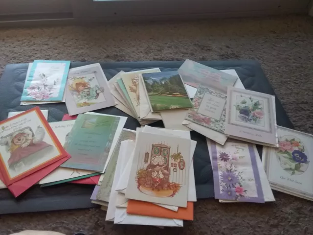 Lot Of 46 Mostly Vintage Unused Various Greeting Cards