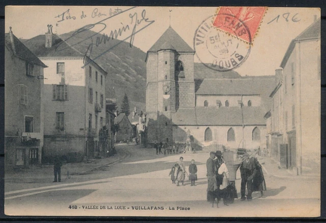 [CPA977] France, Vallée de la Loue- Vuillafans -La Place- very fine old postcard