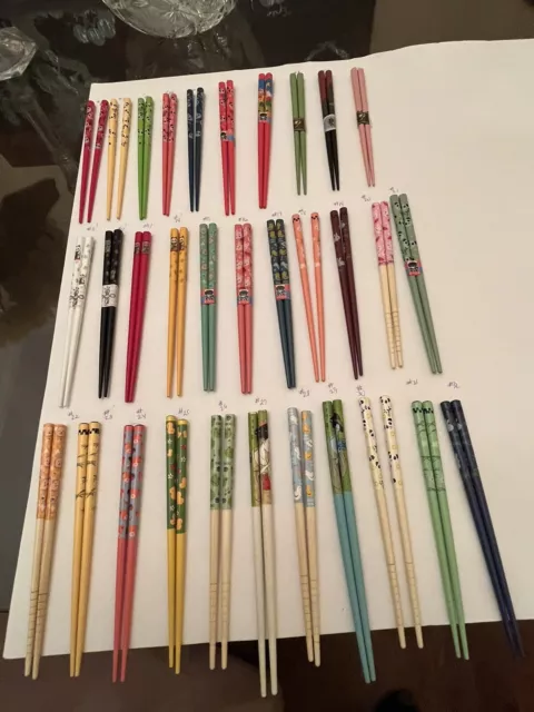 Japanese 6 1/4 Inch Chopsticks/Hair Sticks With Free Silk Holder---32 Designs