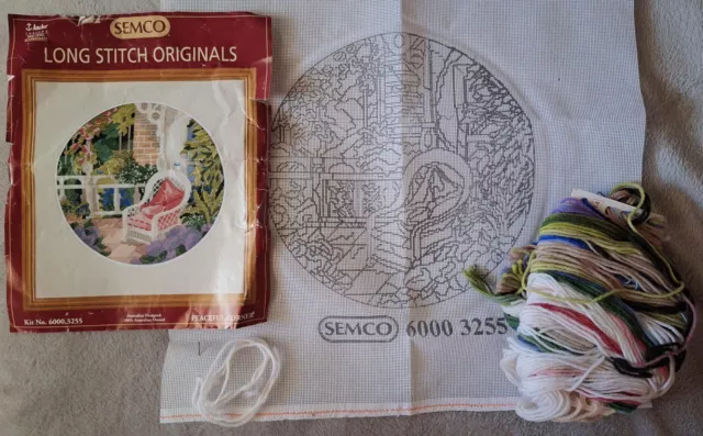 Semco Long Stitch Originals Kit - Peaceful Corner - No Instructions - Look!