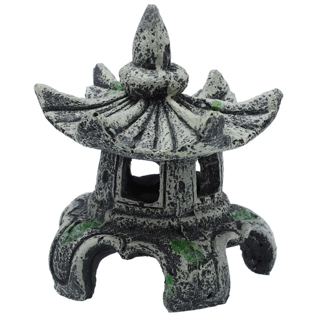 Micro Landscape Pavilion Aquarium Decor Mini Pagoda Statue Ceramics