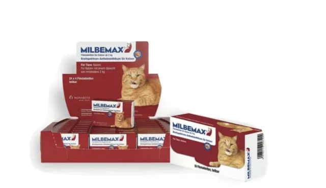 Milbemicina / Milbemicin 4 Cp para Gatos de 2-8kg 4 Comprimidos-Cad Min 2025