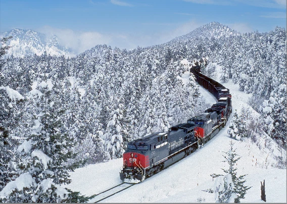 SP Southern Pacific railroad train Christmas cards box of 10 + envelopes  RX116