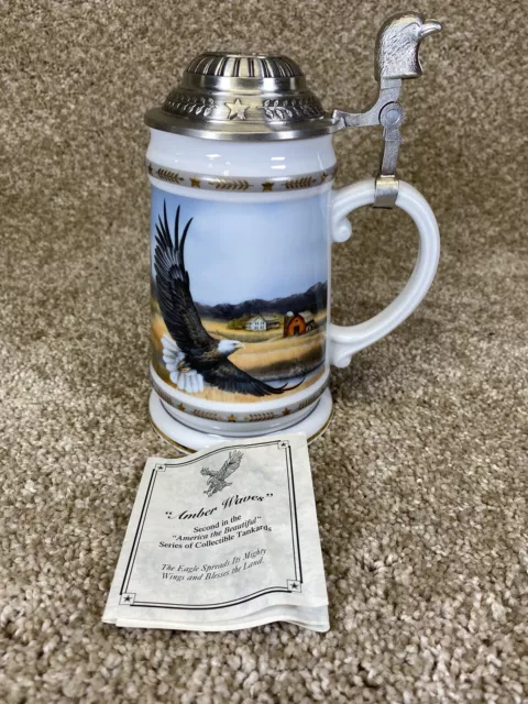 America The Beautiful Beer Stein Series Amber Waves Longton Crown Tankard MB-102