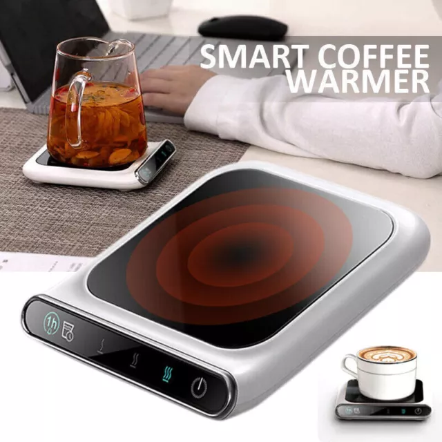 3 Levels Smart USB Coffee Mug Warmer Tea Milk Cup Heater Pad Heating Coaster UK