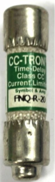 FNQ-R-20 Fusible temporisé Bussmann  (Ø x L) 10.3 mm x 38.1 mm 20 A 600 V/AC