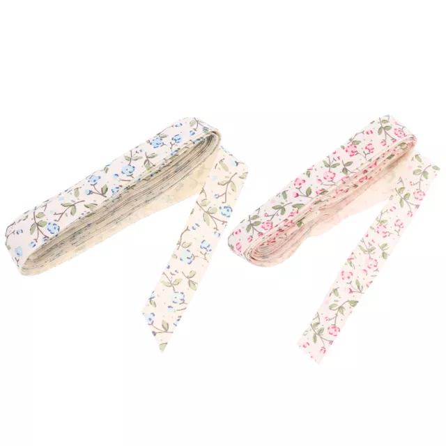 2 Rolls Accessories for Hair Floral Wrapping Ribbon Wedding Gifts