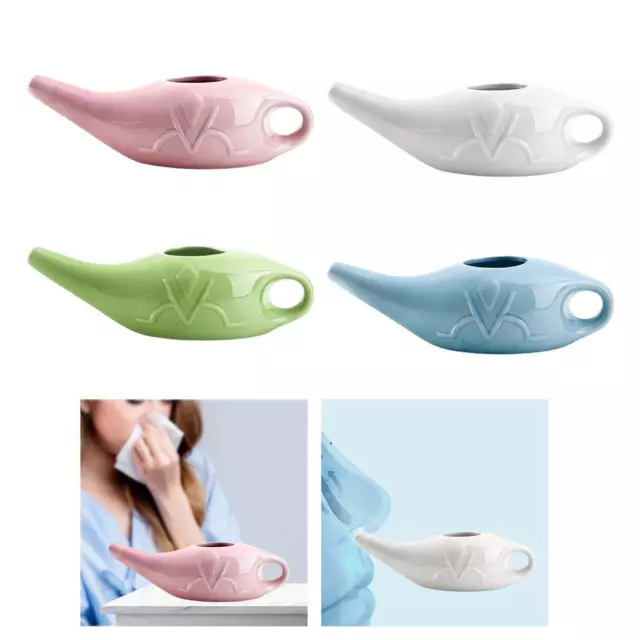 Keramischer Neti Pot Sinus Spültopf, tragbar für die Nasenspülung bei