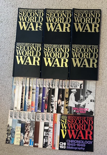 PURNELLS HISTORY OF the Second World War Volumes 1-6 Plus Loose £25.00 ...