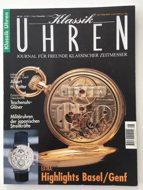 German watch magazin / Magazine allemand de montres KLASSIK UHREN 5/2001 Albert