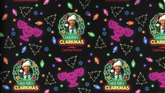 HALLMARK WRAPPING PAPER National Lampoons Christmas Vacation 25 sq ft Holiday £15.75 - PicClick UK