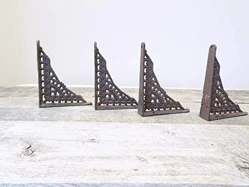 [4 Antique]Style Shelf Brace Wall Bracket Cast Iron(4 3/4" x 3 7/8")