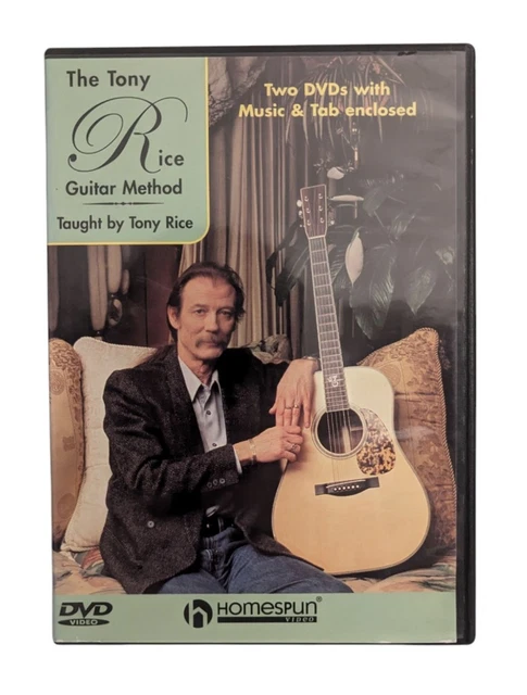 THE TONY RICE Guitar Method (DVD, 2005) 2-Disc w/ Music & Tab