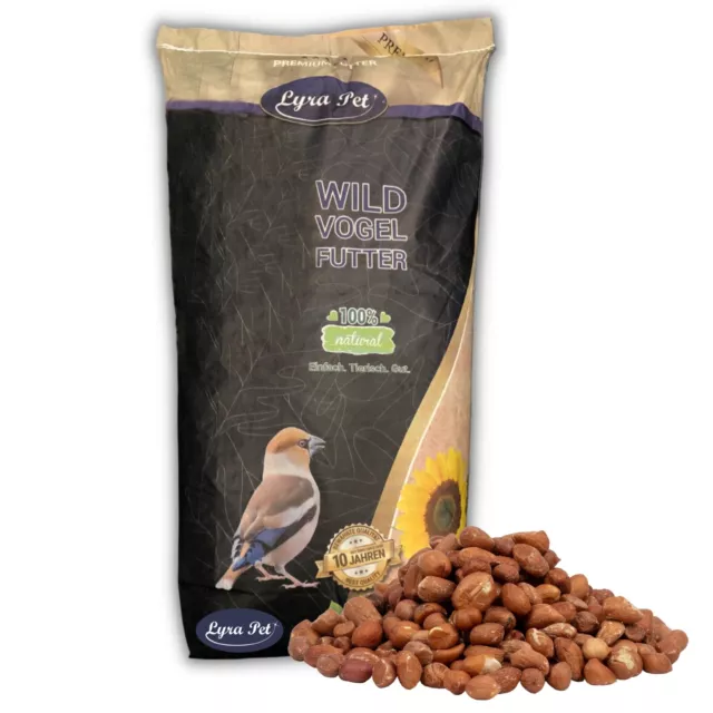25 kg Erdnusskerne mit Haut Erdnüsse Vogelfutter Ganzjährig Wildvögel Lyra Pet®