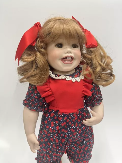 Rare Vintage Large Cindy Marschner  Tippy 1991 Porcelain Character artist  Doll