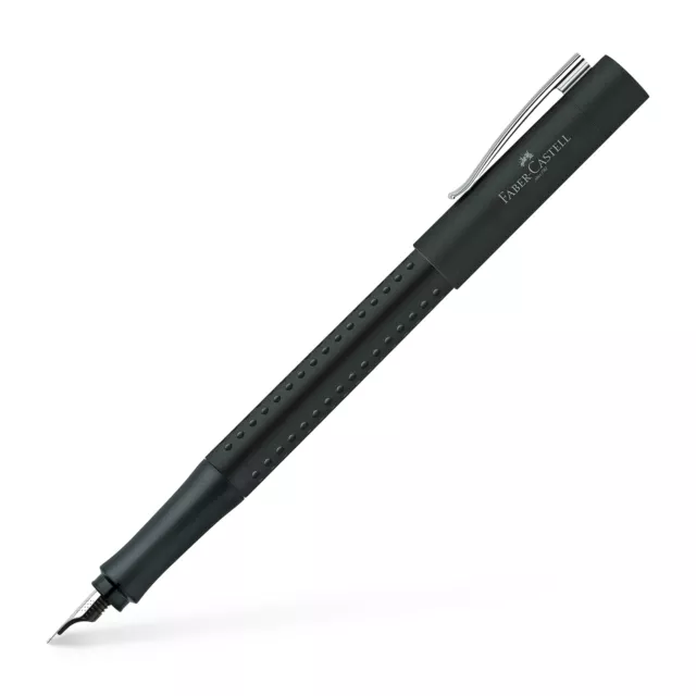 Faber-Castell Grip 2011 Fountain Pen - Black - Medium Point  140901 - New
