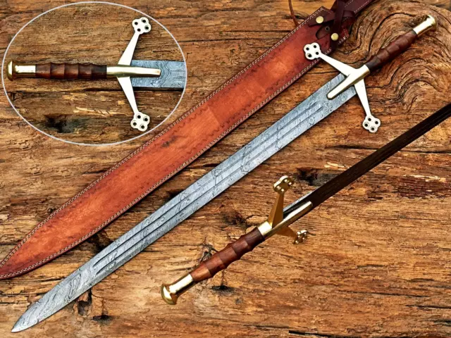 Handmade Scottish Claymore Sword, Medieval Sword, Battle Ready Viking Sword Gift