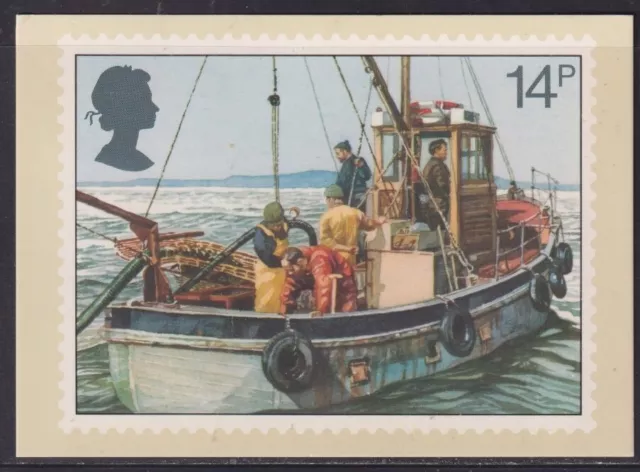 Great Britain 1981 Fishing Industry PHQ Card  - 14p Scotland 209g