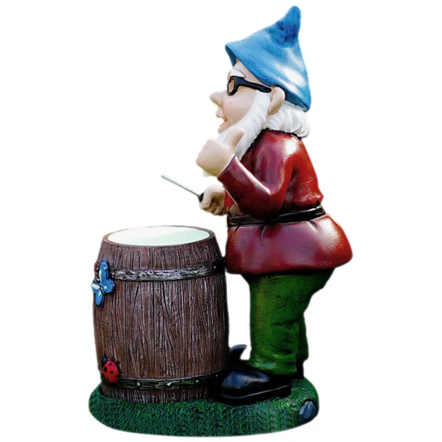 Synthetic Resin Dwarf Ornaments LED Garden Figurines Office Supplies Sculpture
