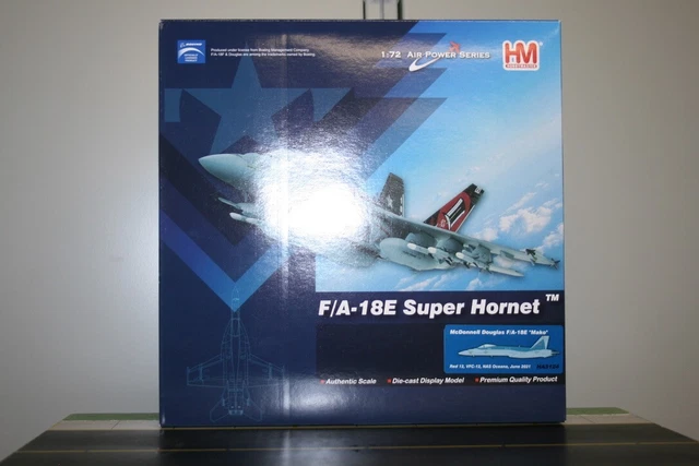 Hobby Master 1/72 F/A-18E Super Hornet &ndash; USN VFA-31 Tomcatters &ndash; Modello Diecast AJ100