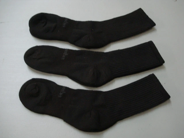 NWOT Men's Columbia Merino Wool Blend Socks 3 Pair Size Large Dark Brown #1013A