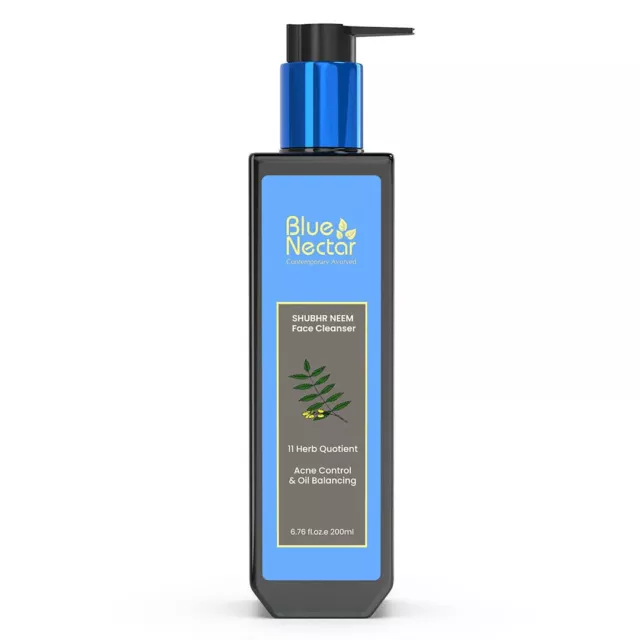 Blue Nectar Vitamina C Lavaggio Viso Con Ayurvedico Erbe Per Unisex 200ml