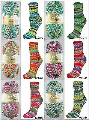 100g Flotte Socke Mississippi Sockengarn Strumpfwolle 4-fach GP 64,90€/1kg