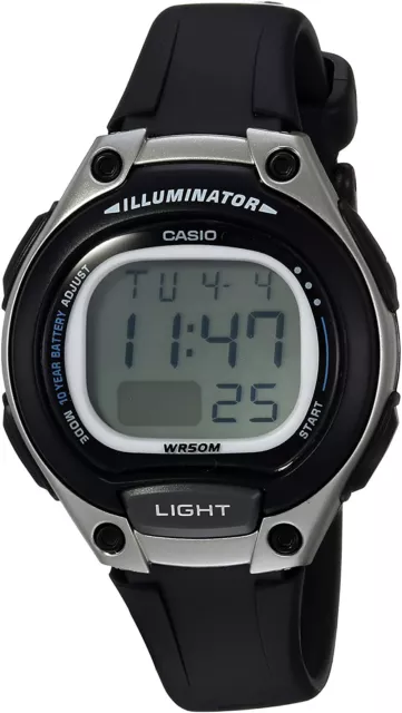 Casio LW203-1AV Women's Digital Black Resin Watch Alarm 50M WR Alarm Backlight 2