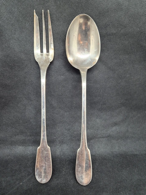 Fourchette à Servir La Viande Christofle, Modèle Cluny, Métal Argenté, Pièce Unique En Parfait état