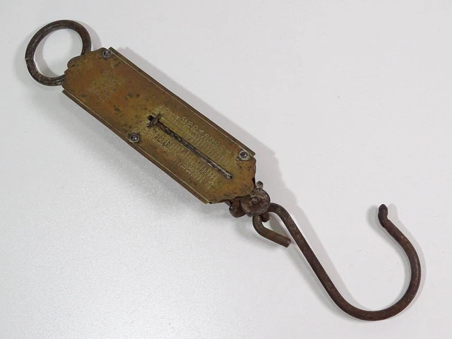 Alte Wildwaage, Zugwaage, Hängewaage / Salter`s Pocket Balance bis 25kg (M001-S)