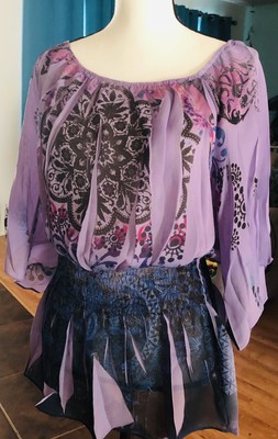 Apt 9 Sublimation Tunic Top Size XL Purple Multi Excellent