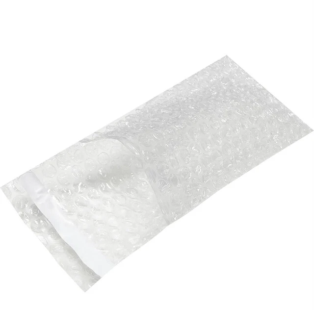 25-Pk 4x7.5 Bubble Out Pouches Bags Cushioning Self-Seal 4" x 7.5” Free Ship