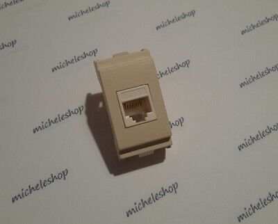 internet ethernet CAT presa di rete dati rj45 cat6 compatibile vimar idea nero 