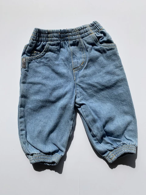Vintage 90 s Bugle Boy Baby Blue Jeans Pants 6/9 months