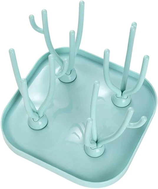 Baby Bottle Drying Rack with Tray High Capacity Bottle Dryer Space Saving Cups D
