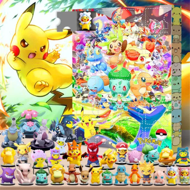 CHRISTMAS 24 DAYS Pokemon Figure Toys Advent Calendar Countdown Xmas