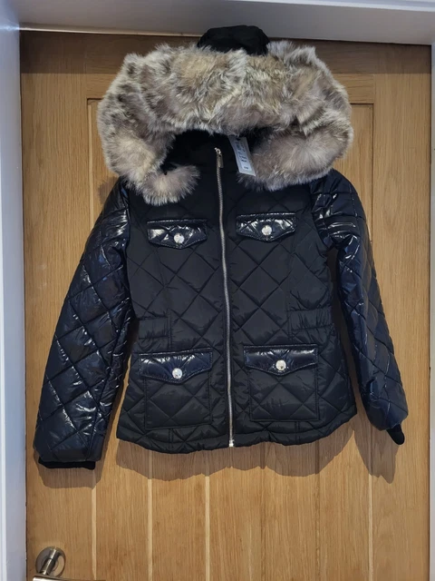 Girls - River Island - Black hooded Jacket Age 9-10 RRP £42