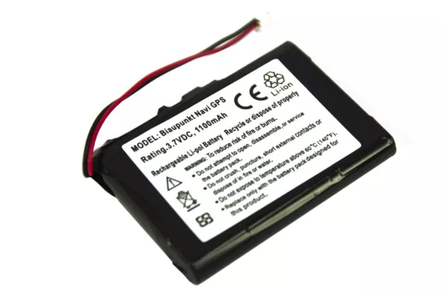 PowerSmart 1100mAh Batterie pour Blaupunk GPS / Navi GPS GPSDSNA001