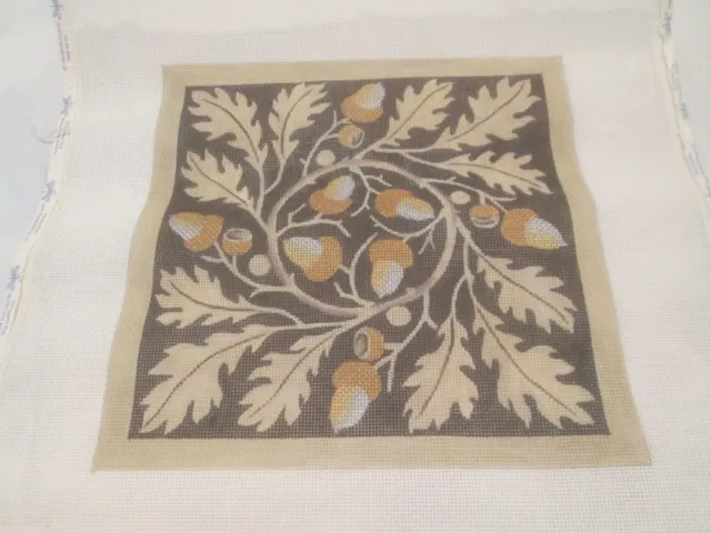 Vintage Acorns And Oak Leaves-Melissa Shirley-Handpainted Needlepoint Canvas