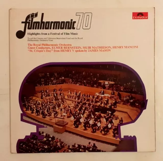 Filmharmonic 70 Stereo vinyl Double LP 1971 Polydor 2682 020 STANDARD