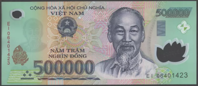 Vietnam Socialist 500,000 Dong 2006 Unc Prefix Ei,Ho Chi Minh,Hcn Birthplace In