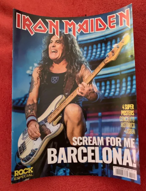 Iron Maiden. Monografico + 4 laminas ed. limitada. Scream for me Barcelona.