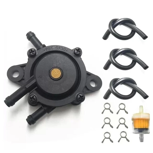 Pompa Carburante Benzina Per Mikuni E Briggs Stratton - Compatibile Con Modelli 808492, 808656, Tubo 1/4 Pollice - Foto 4