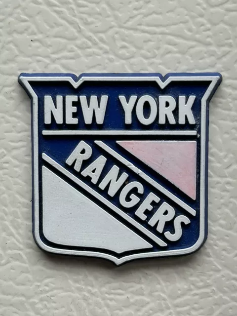 New York Rangers Vintage NHL RUBBER Hockey FRIDGE MAGNET Standings Board